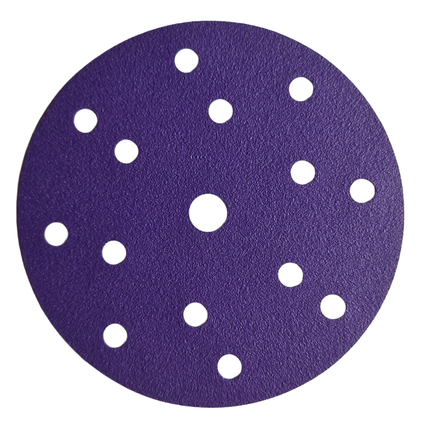 FSD Velcro Sanding Discs, 150mm, 15 Holes, Ceramic, Box of 50