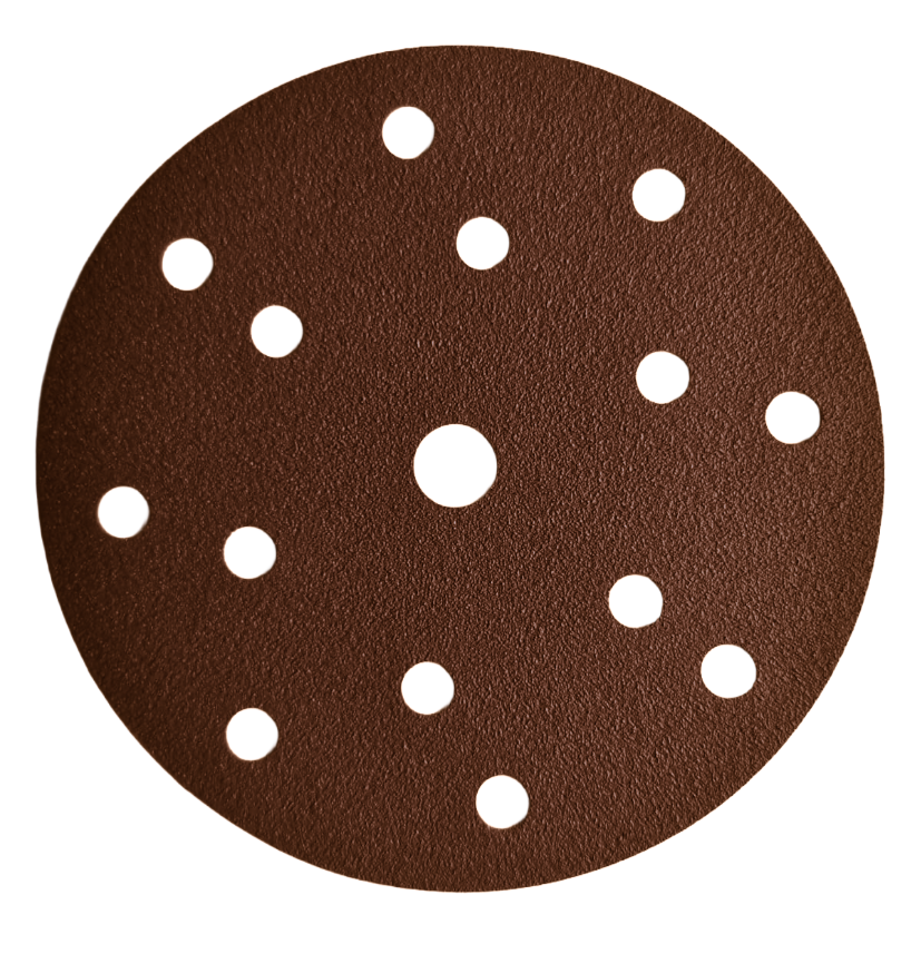 FSD Velcro Sanding Discs, 150mm, 15 Holes, Aluminium Oxide, Box of 50
