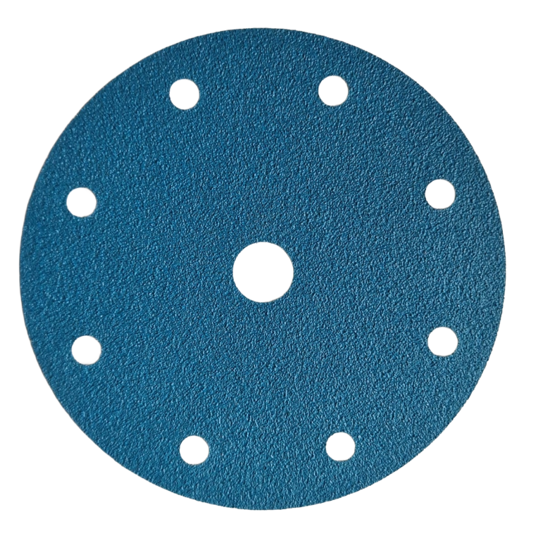FSD Velcro Sanding Discs, 150mm, 9 Holes, Zirconia, Box of 50